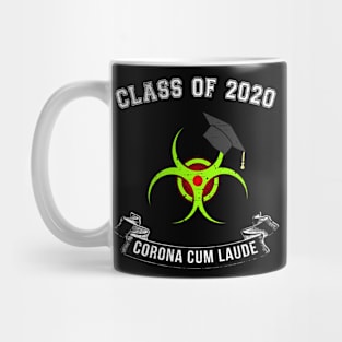 Class of 2020 Quarantine Graduation Novelty Distressed Mug